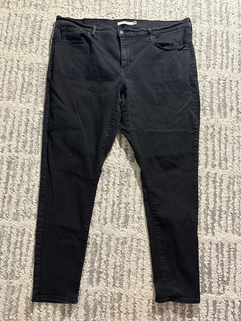 Levi’s 711 skinny black jeans denim jeggings size 20W